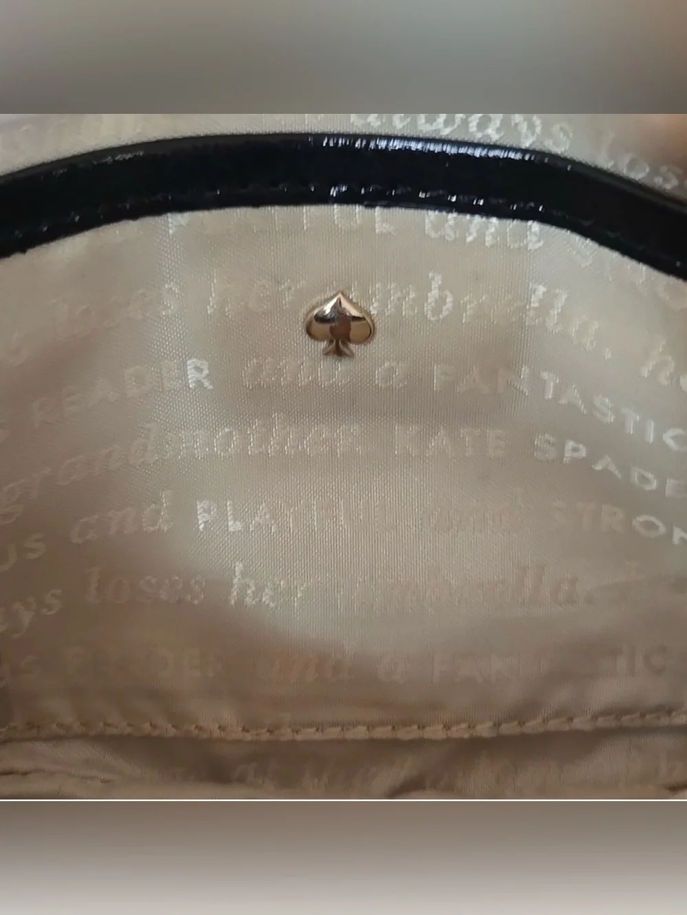 Kate Spade Fanfare Missy wristlet with storybook lining EUC
